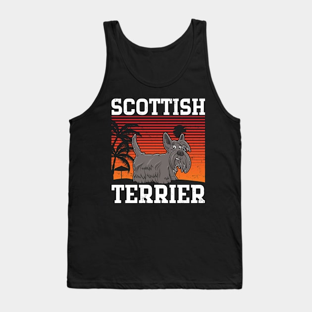 Scottish Terrier | Dog Owner Scottish Terriers Tank Top by Streetwear KKS